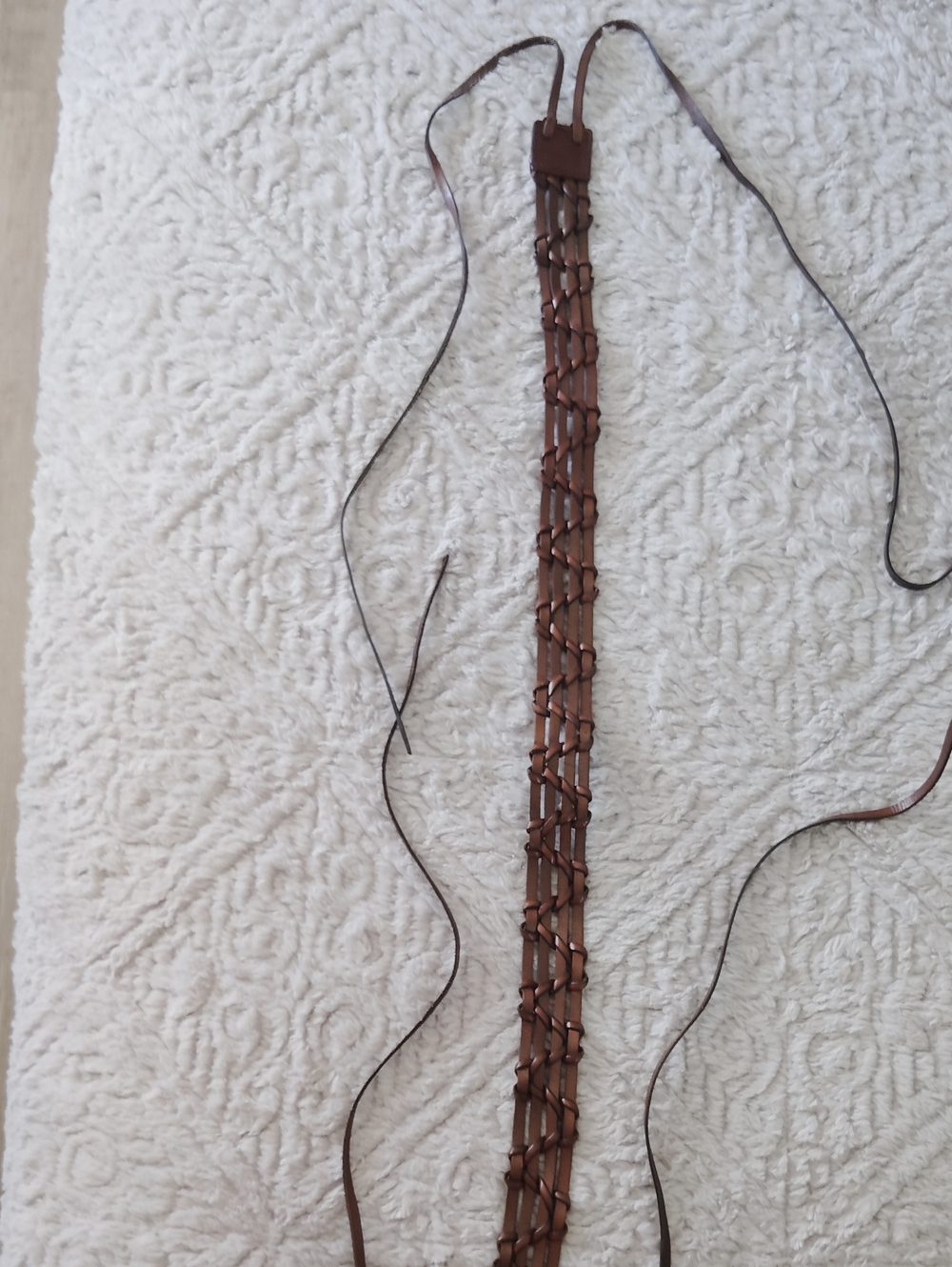 Express Brown Leather Belt